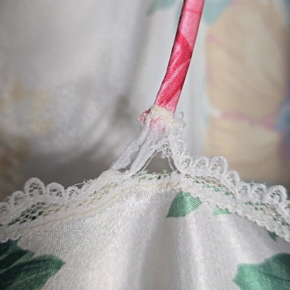 Vintage Deena Floral Lace Trim Slip Dress Sz M - Picture 4 of 11